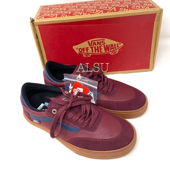 🍃March Sale🍃 VANS Gilbert Crockett Le Suede Port Red Womens Size 8 VN0A38COVFK - Picture 2 of 12